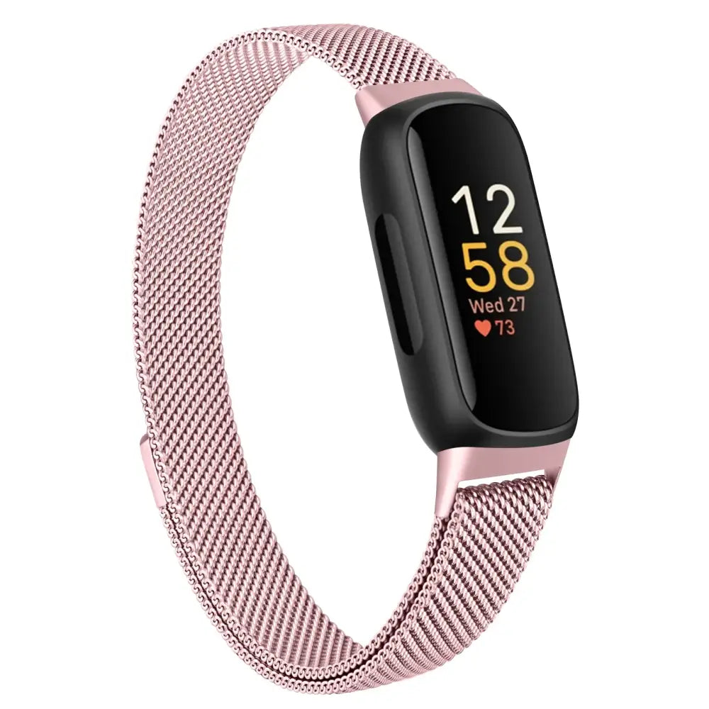 Stainless-Steel Strap for the Fitbit Inspire 3 (10 colours available) - Rose Pink / Fitbit Inspire 3 - TWS