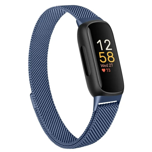 Stainless-Steel Strap for the Fitbit Inspire 3 (10 colours available) - Navy Blue / Fitbit Inspire 3 - TWS