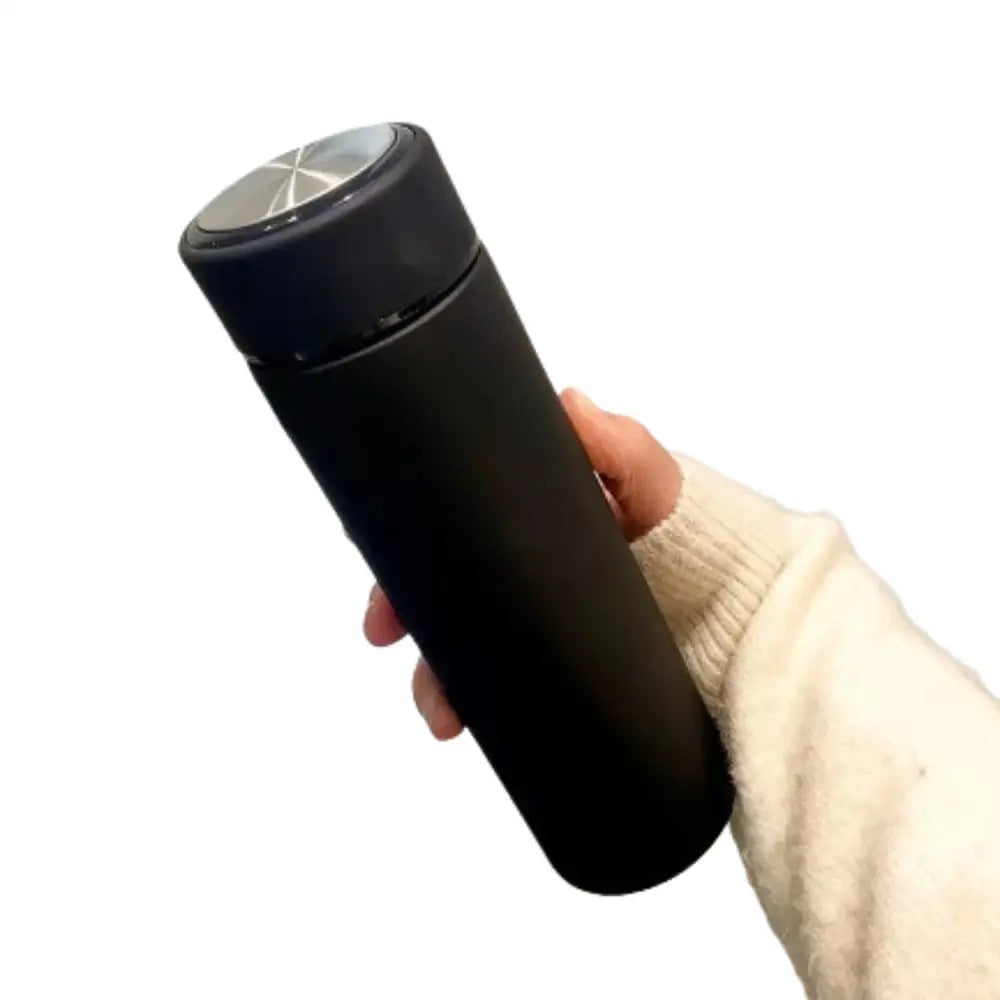 Stainless Steel Thermos Bottle (500ML) - Rubber Paint Black / 500ml carton - SS