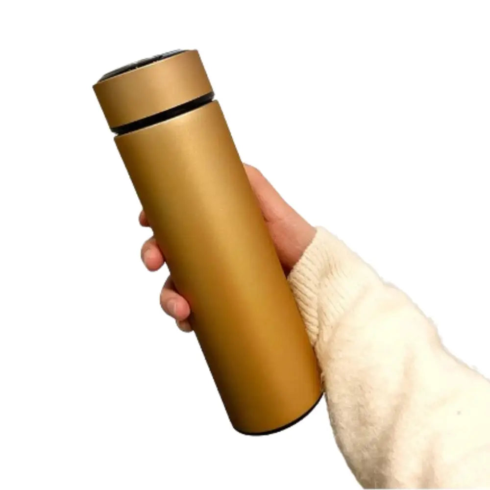 Stainless Steel Thermos Bottle (500ML) - Rubber Paint Gold / 500ml carton - SS