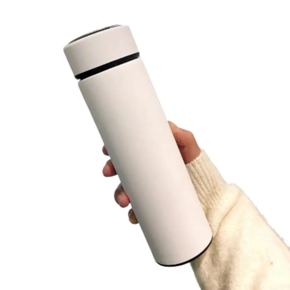 Stainless Steel Thermos Bottle (500ML) - Rubber Paint White / 500ml carton - SS