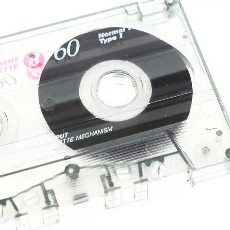 Standard 60-Minute Magnetic Cassette Tape - Blank Tape - SS