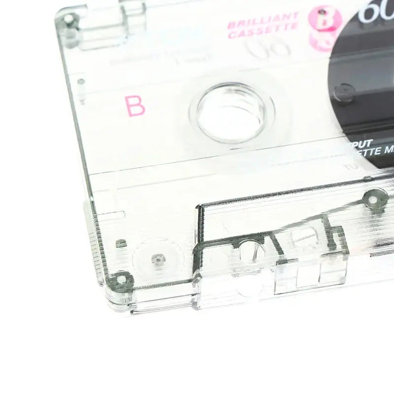 Standard 60-Minute Magnetic Cassette Tape - Blank Tape - SS