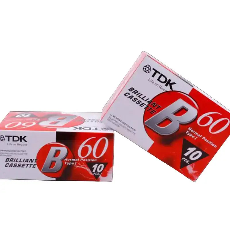 Standard 60-Minute Magnetic Cassette Tape - Blank Tape - SS