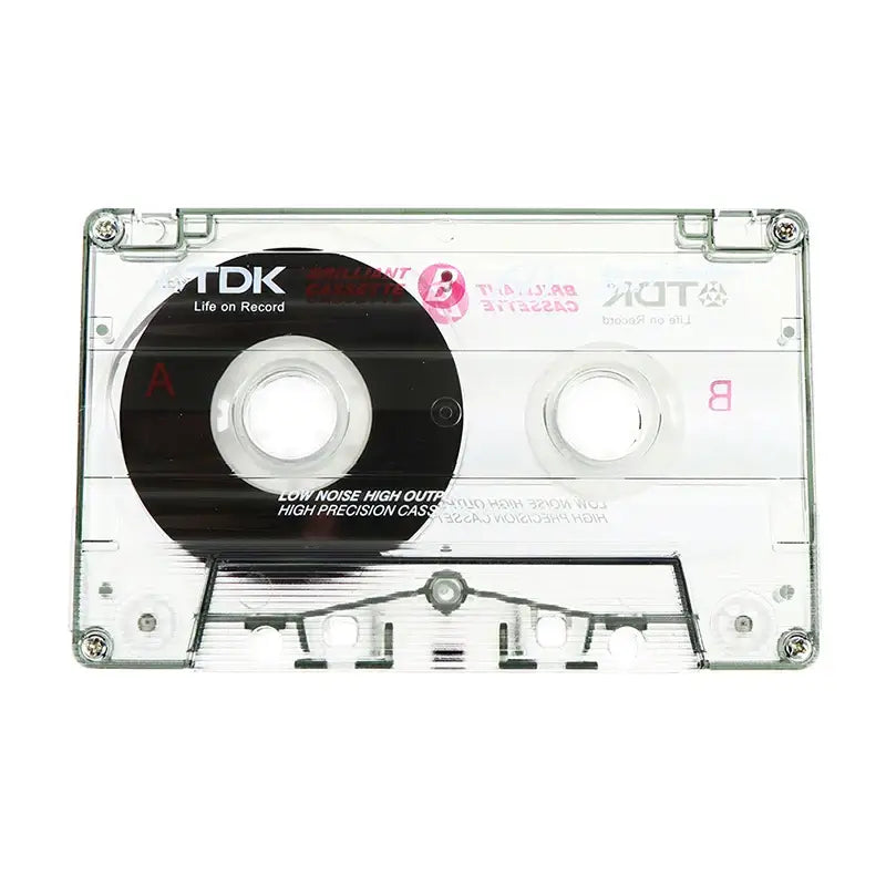 Standard 60-Minute Magnetic Cassette Tape - Blank Tape - SS