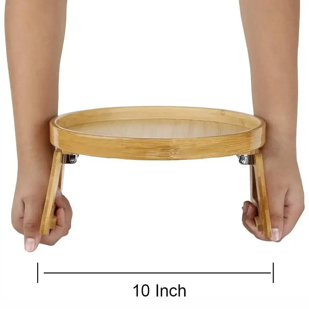 Storage Tray Table Sofa Armrest Clip-On Trays Natural Wooden Sofa Tray Practical TV Snack Trays for Remote Control