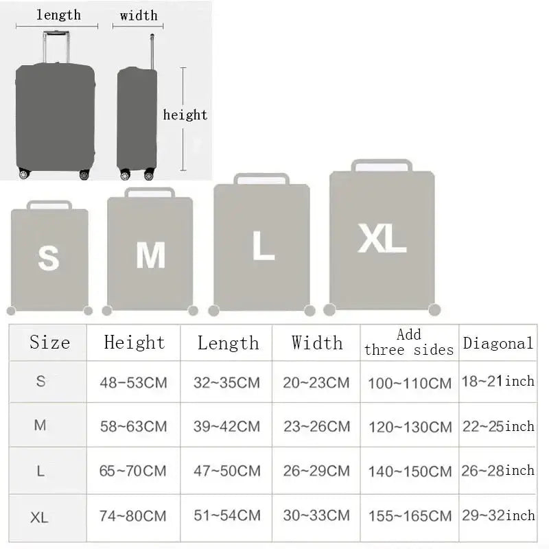 Stretch Fabric Luggage Cover (8 colours available) - SS