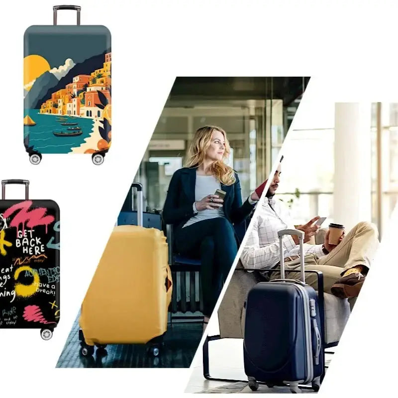 Stretch Fabric Luggage Cover for Suitcases (18–32″) (various designs available) - SS