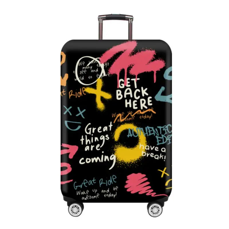 Stretch Fabric Luggage Cover for Suitcases (18–32″) (various designs available) - colorful dot / L / Luggage Cover - SS