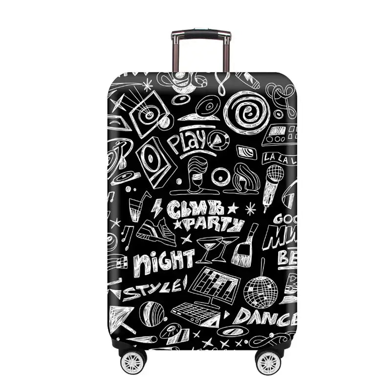 Stretch Fabric Luggage Cover for Suitcases (18–32″) (various designs available) - party / L / Luggage Cover - SS