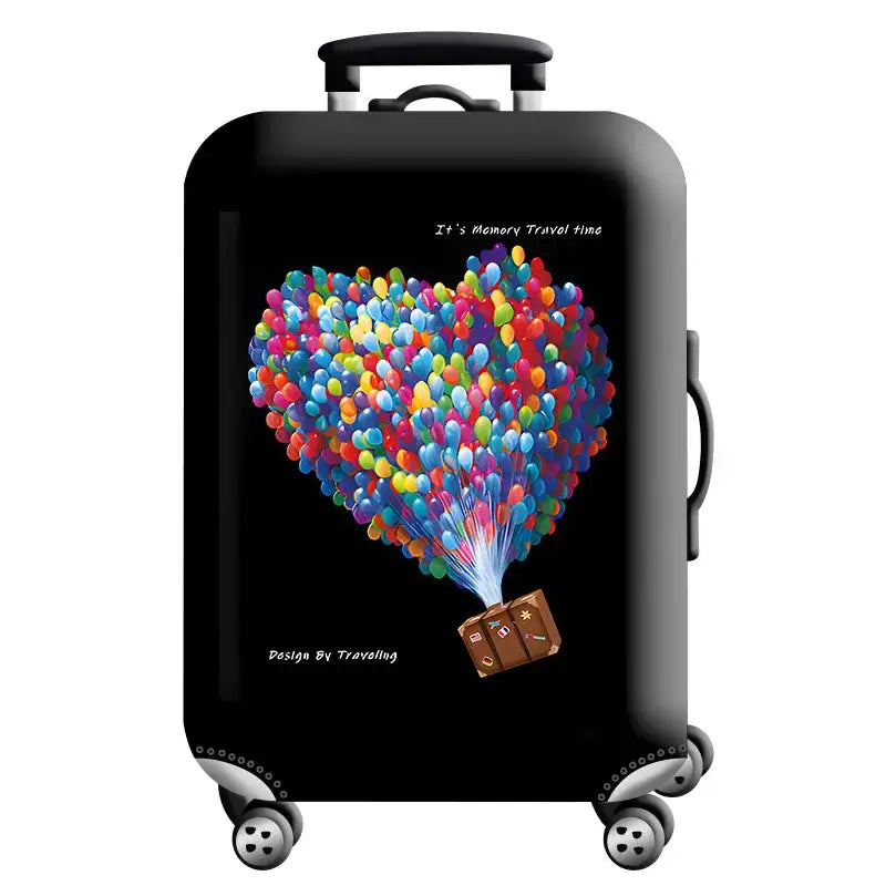 Stretch Fabric Luggage Cover for Suitcases (18–32″) (various designs available) - H614 / L / Luggage Cover - SS
