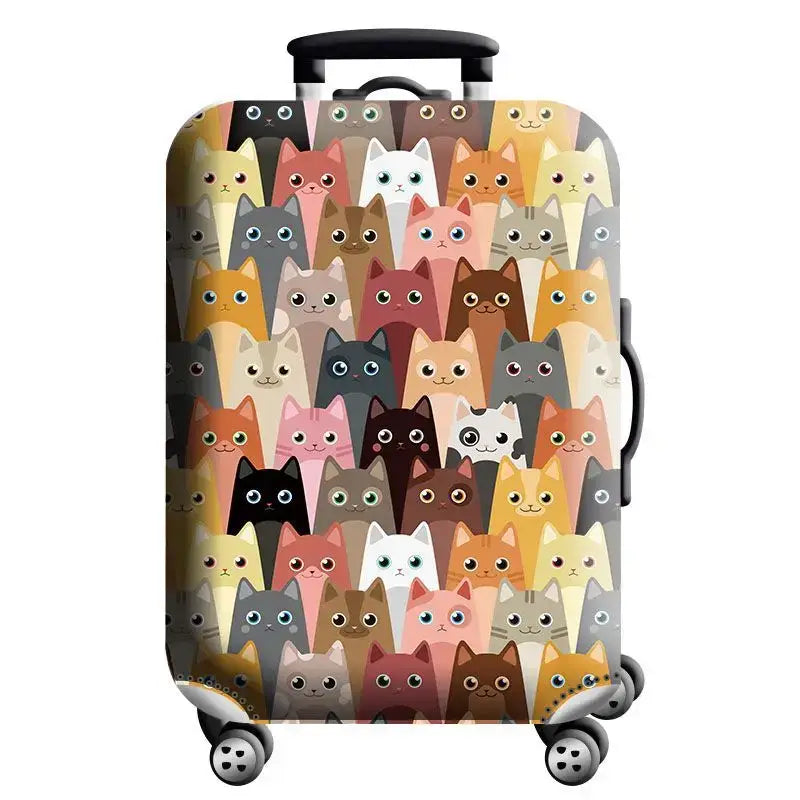 Stretch Fabric Luggage Cover for Suitcases (18–32″) (various designs available) - Cat / L / Luggage Cover - SS