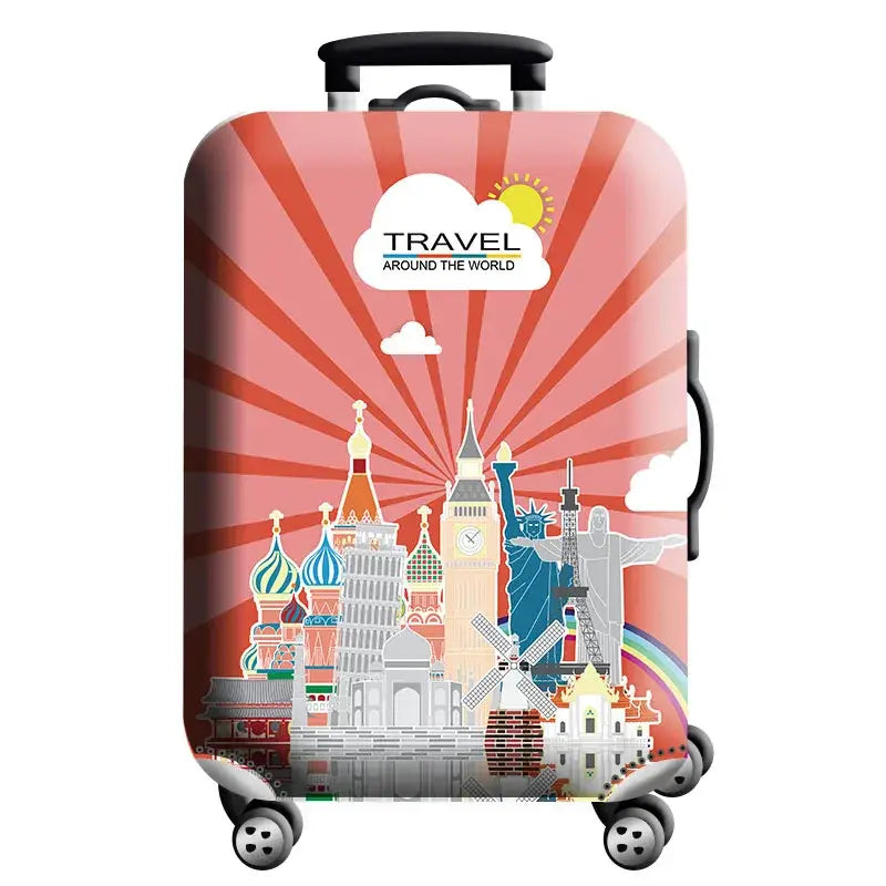 Stretch Fabric Luggage Cover for Suitcases (18–32″) (various designs available) - H175 / L / Luggage Cover - SS