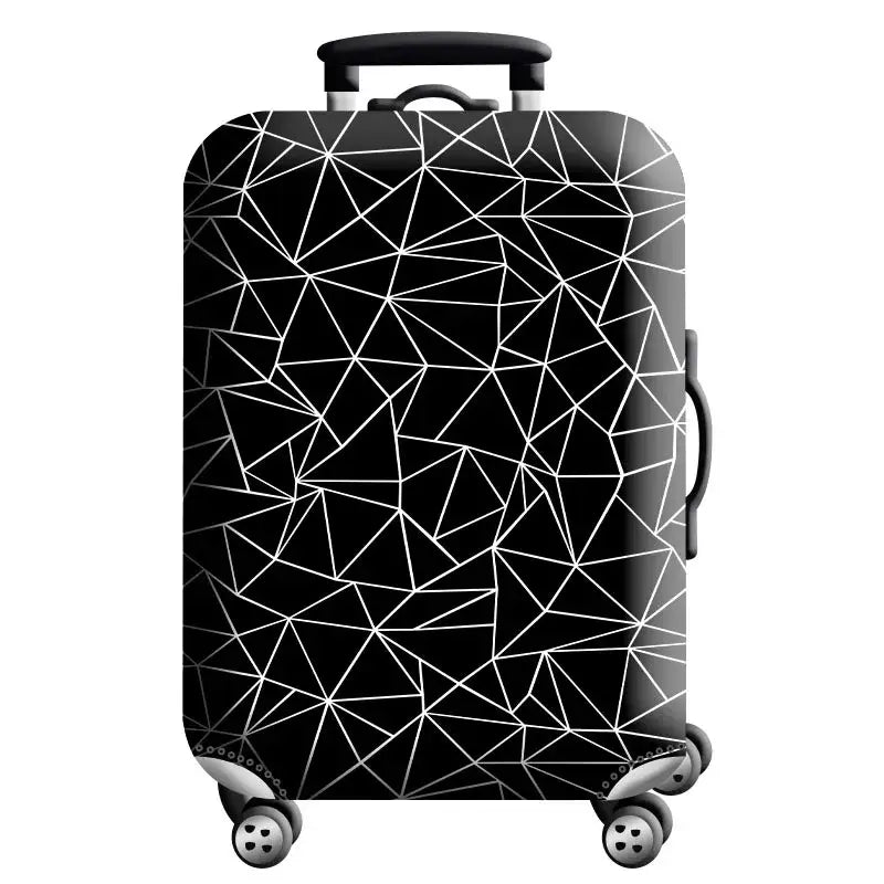 Stretch Fabric Luggage Cover for Suitcases (18–32″) (various designs available) - H564 / L / Luggage Cover - SS