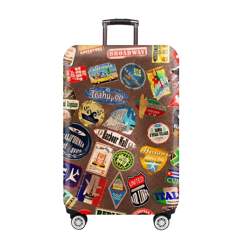 Stretch Fabric Luggage Cover for Suitcases (18–32″) (various designs available) - travel seal / L / Luggage Cover - SS