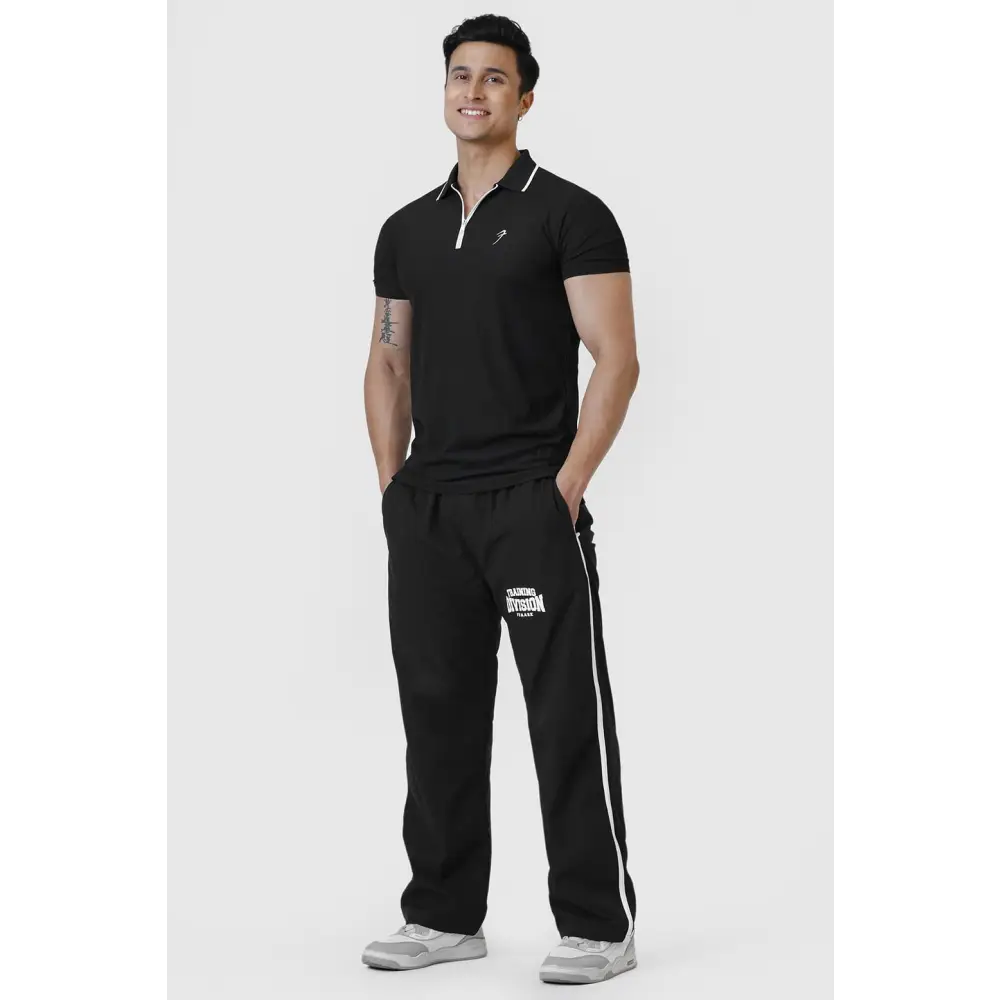 Stride Polo T-shirt Black - Tshirts