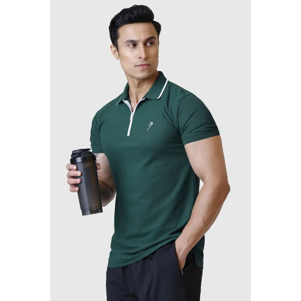 Stride Polo T-shirt Green - Tshirts