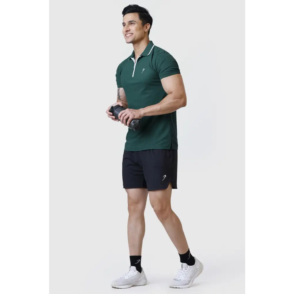 Stride Polo T-shirt Green - Tshirts