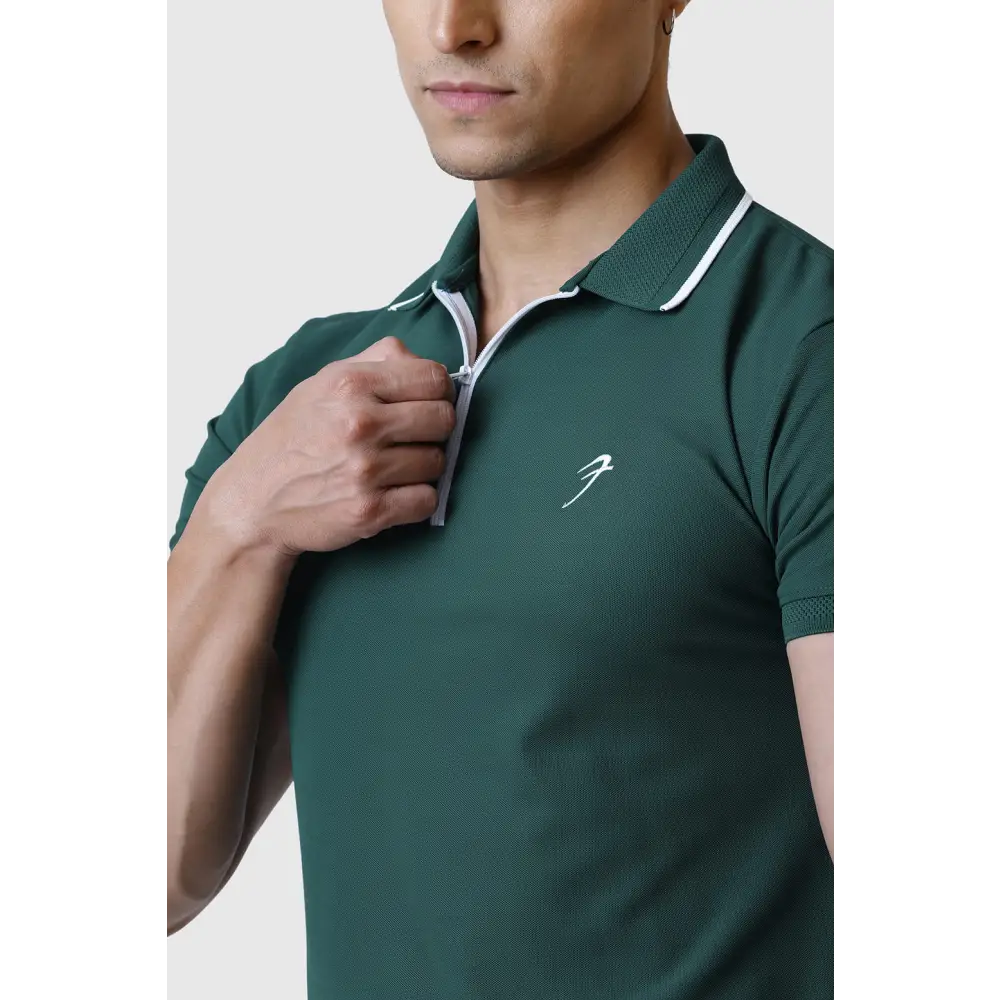 Stride Polo T-shirt Green - Tshirts