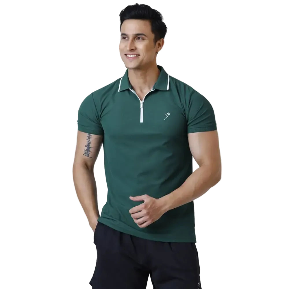 Stride Polo T-shirt Green - Tshirts