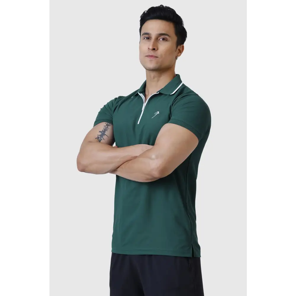 Stride Polo T-shirt Green - Tshirts