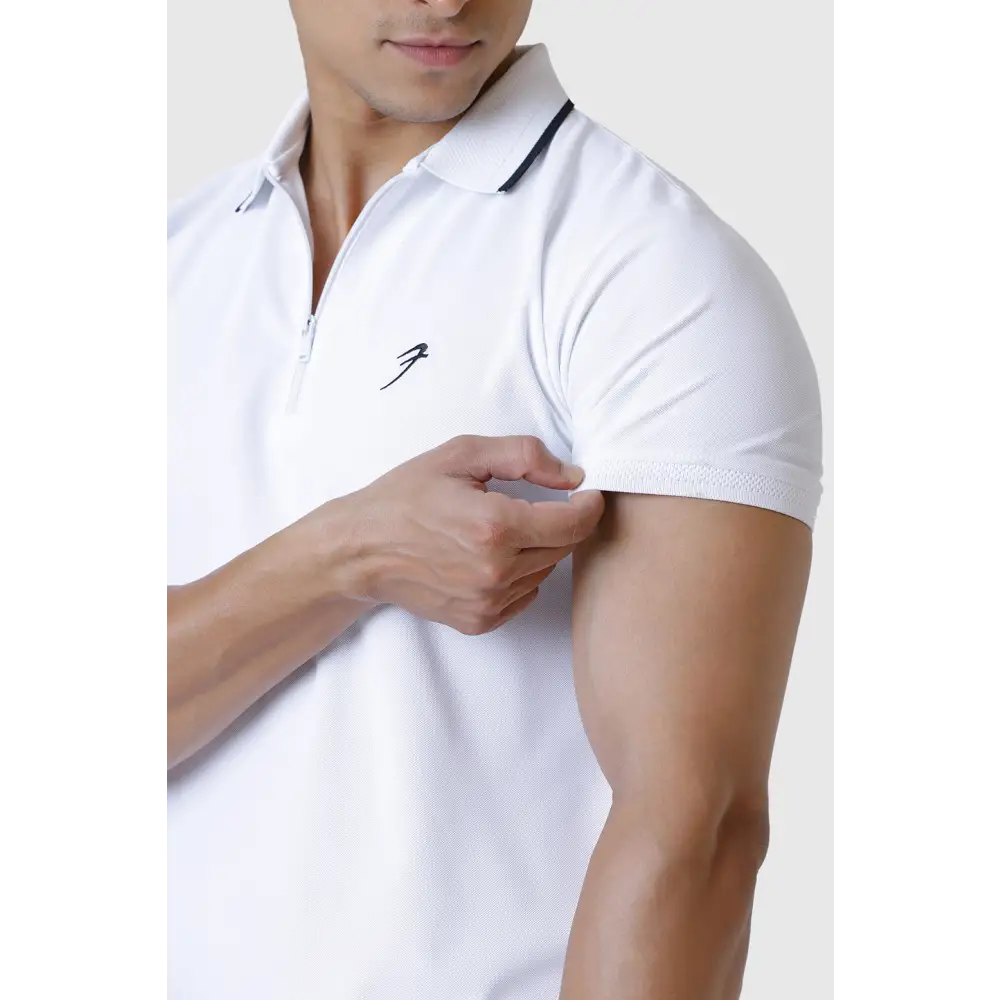 Stride Polo T-shirt White - Tshirts