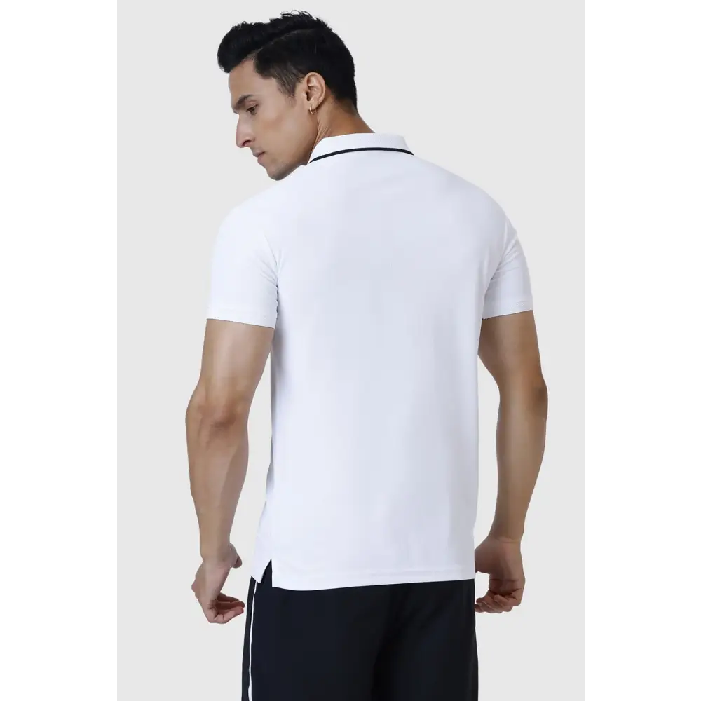 Stride Polo T-shirt White - Tshirts