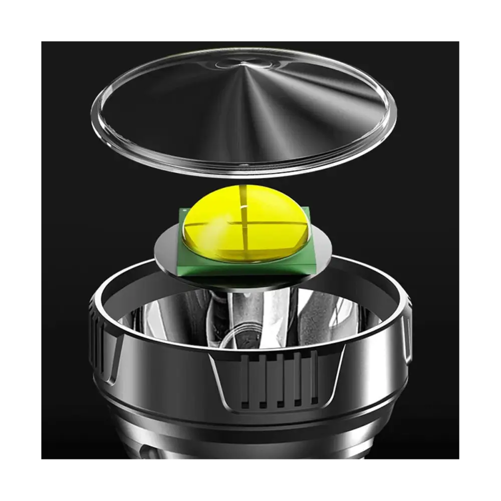 Strong Light Portable Flashlight USB Rechargeable Abs Outdoor LED Multi-Function Household Searchlight Portable Lamp
