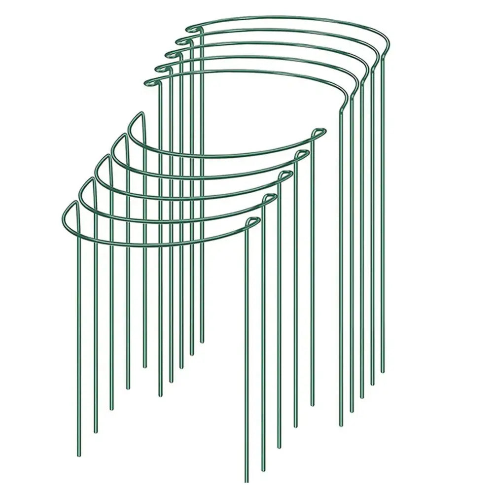 Sturdy Metal Outdoor Plant Support Stakes (2pcs) - SS