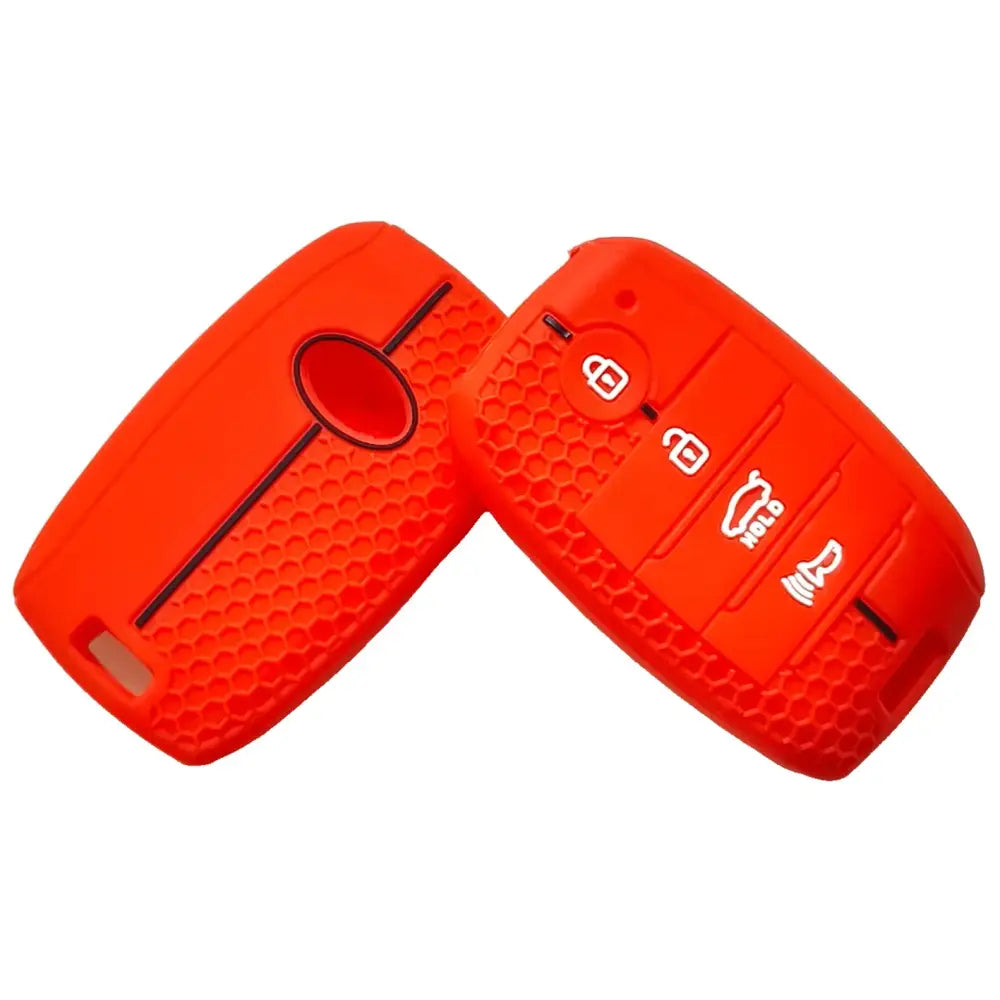 Suitable for Kia Freddy K3 smart car K2 Huanchi KX7 Kaishen K4 remote control 4-button honeycomb pattern silicone car