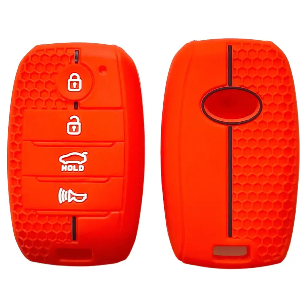 Suitable for Kia Freddy K3 smart car K2 Huanchi KX7 Kaishen K4 remote control 4-button honeycomb pattern silicone car
