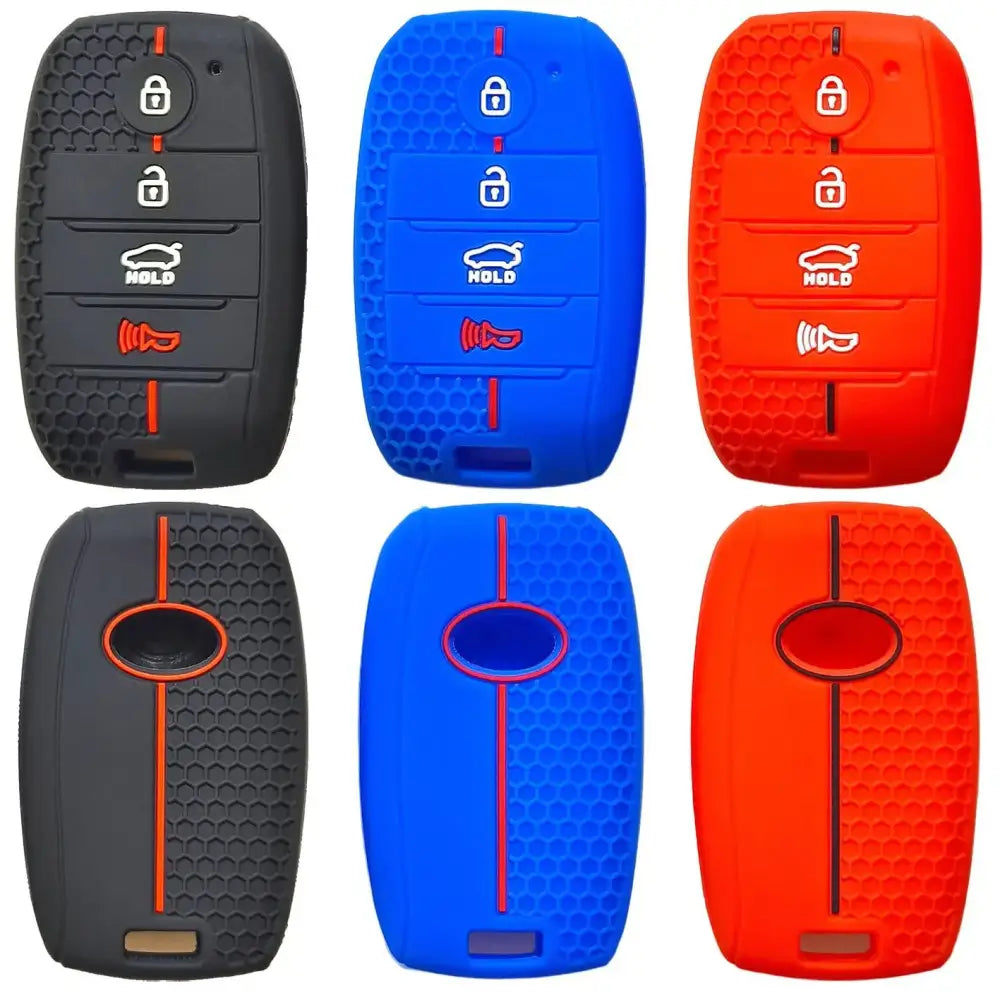 Suitable for Kia Freddy K3 smart car K2 Huanchi KX7 Kaishen K4 remote control 4-button honeycomb pattern silicone car