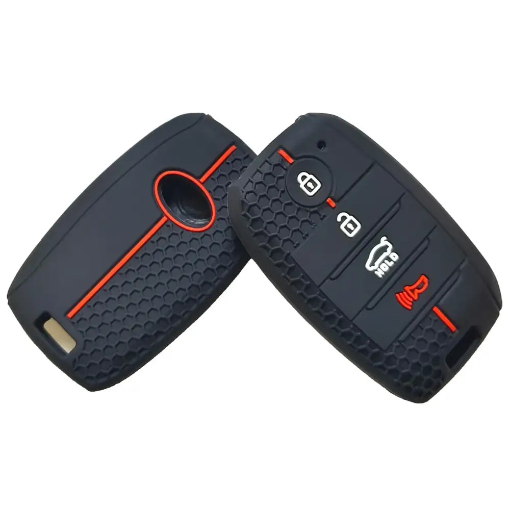 Suitable for Kia Freddy K3 smart car K2 Huanchi KX7 Kaishen K4 remote control 4-button honeycomb pattern silicone car