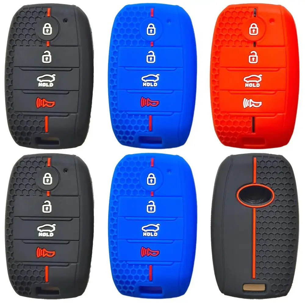Suitable for Kia Freddy K3 smart car K2 Huanchi KX7 Kaishen K4 remote control 4-button honeycomb pattern silicone car