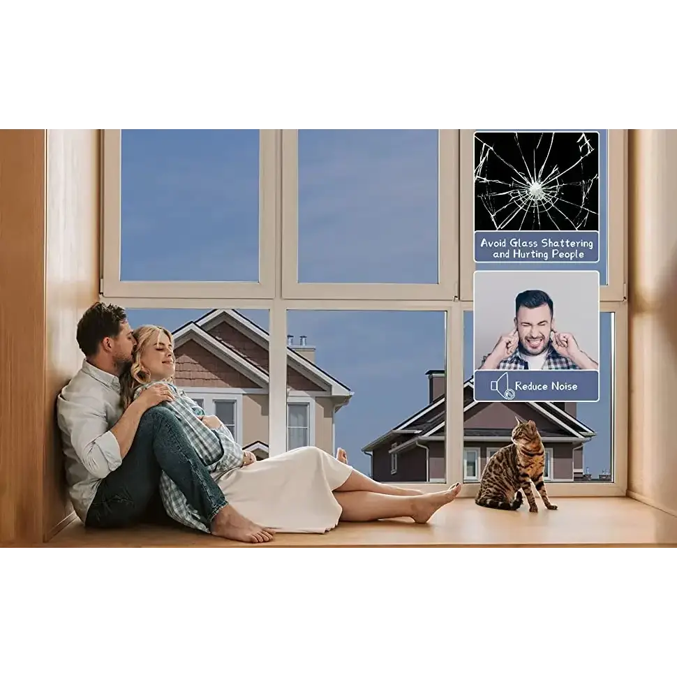 Sun Blocking Anti Look Window Film Explosion-proof Self-adhesive Window Tint For Home Solar Protection Anti UV Glass