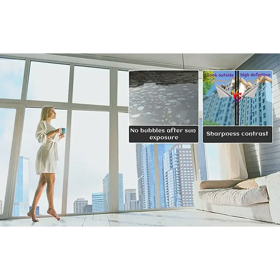 Sun Blocking Anti Look Window Film Explosion-proof Self-adhesive Window Tint For Home Solar Protection Anti UV Glass