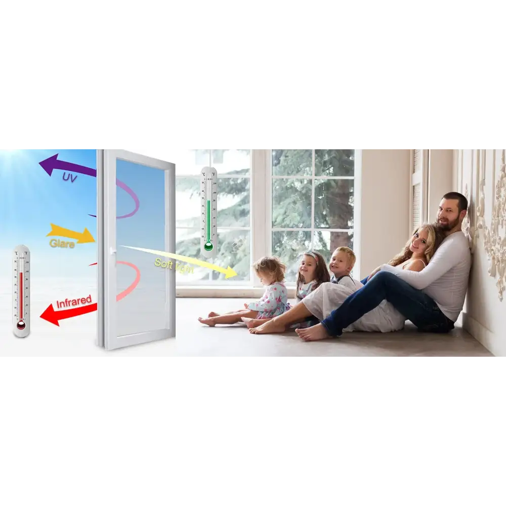 Sun Blocking Anti Look Window Film Explosion-proof Self-adhesive Window Tint For Home Solar Protection Anti UV Glass
