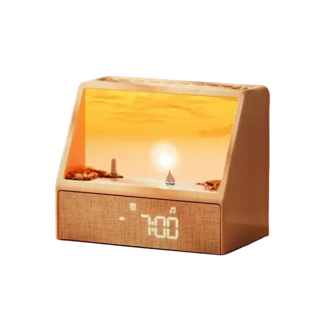 Sunrise Alarm Clock Table Light White Noise Wake Up Light With Soothing Sounds Bluetooth Sleep Aid Night Light