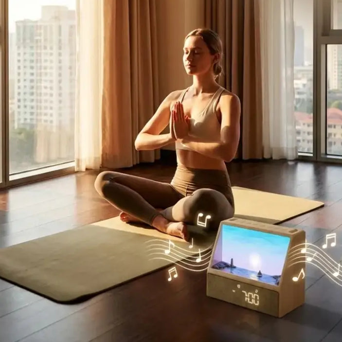 Sunrise Alarm Clock Table Light White Noise Wake Up Light With Soothing Sounds Bluetooth Sleep Aid Night Light