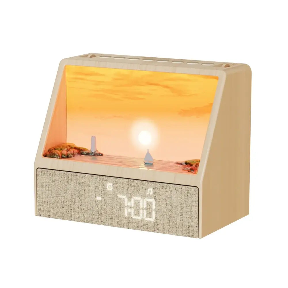 Sunrise Alarm Clock Table Light White Noise Wake Up Light With Soothing Sounds Bluetooth Sleep Aid Night Light