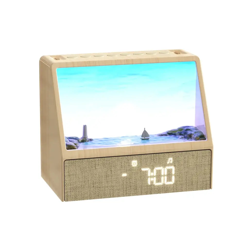 Sunrise Alarm Clock Table Light White Noise Wake Up Light With Soothing Sounds Bluetooth Sleep Aid Night Light