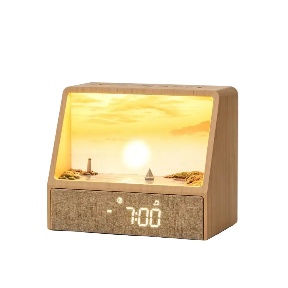 Sunrise Alarm Clock Table Light White Noise Wake Up Light With Soothing Sounds Bluetooth Sleep Aid Night Light