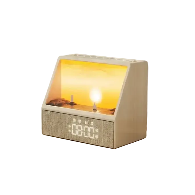 Sunrise Alarm Clock Table Light White Noise Wake Up Light With Soothing Sounds Bluetooth Sleep Aid Night Light