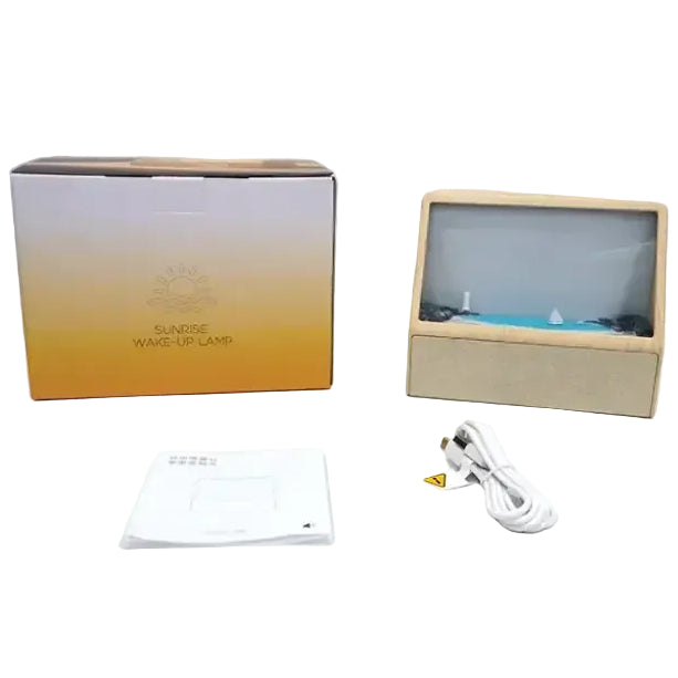 Sunrise Alarm Clock Table Light White Noise Wake Up Light With Soothing Sounds Bluetooth Sleep Aid Night Light