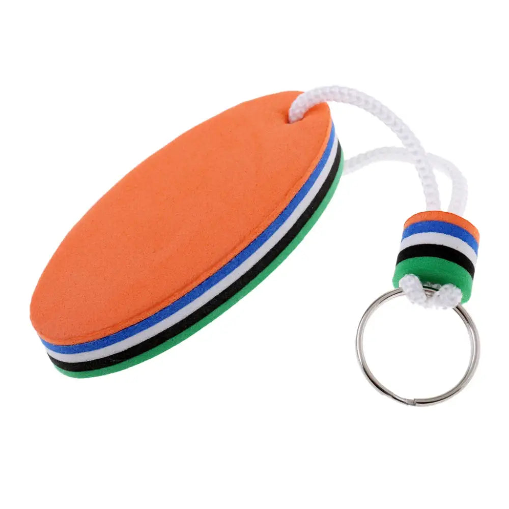 Surfboard Floating Key Ring (White & Orange) - Orange / Key Ring - SS