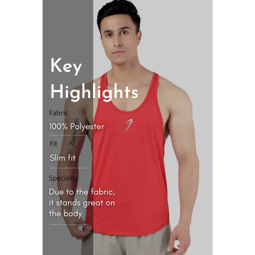 Surge Stringer Red - Vest