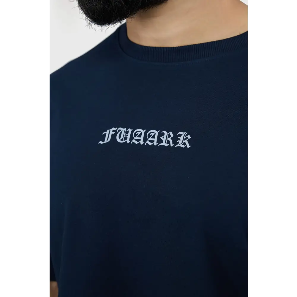 Sword Oversized T-shirt Navy - Tshirts