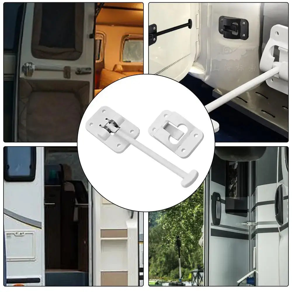T-Style RV Door Holder Latch Retainer for Caravan & Trailer (available in Black & White) - HBC