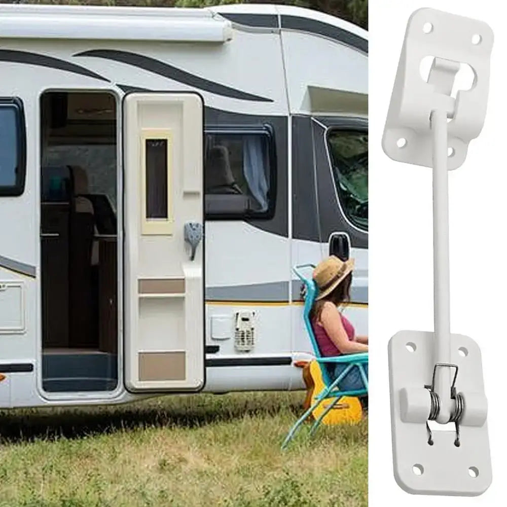 T-Style RV Door Holder Latch Retainer for Caravan & Trailer (available in Black & White) - HBC