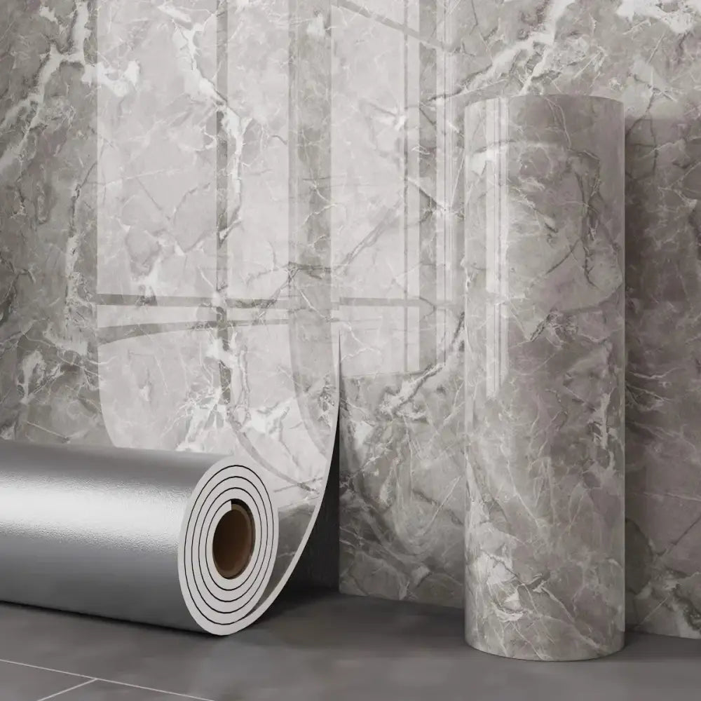 Thick Foam Marble Peel & Stick Wallpaper (available in 8 designs) - Style 04 / 3m x 40cm - SS